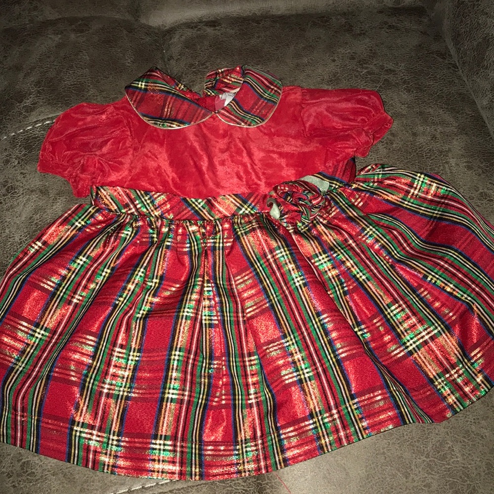 Plaid Infant Dress